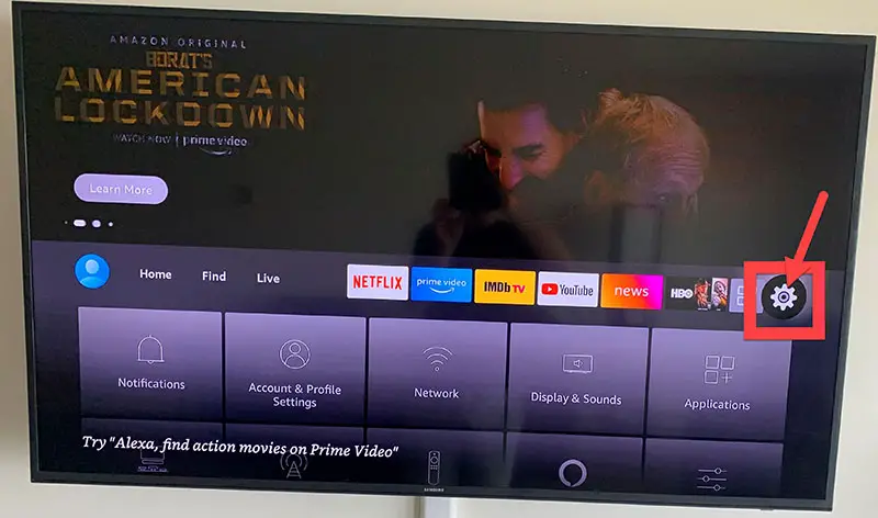 fire tv cube black screen settings