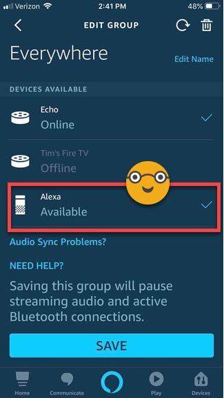 alexa multi room music checked