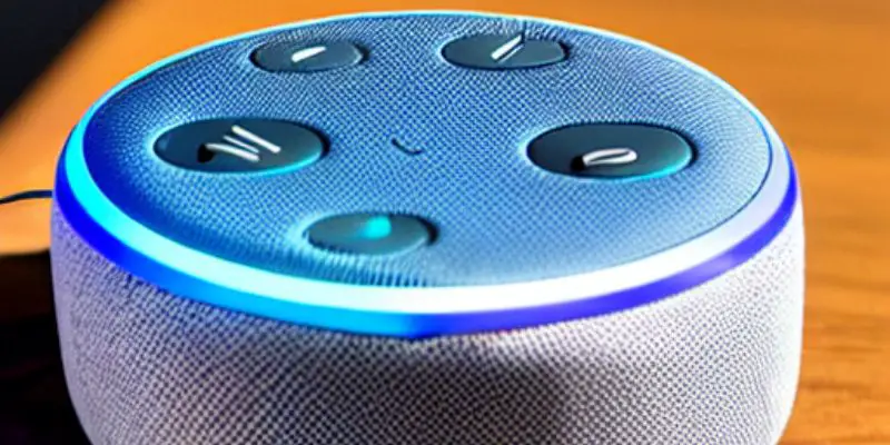 why is echo dot blue