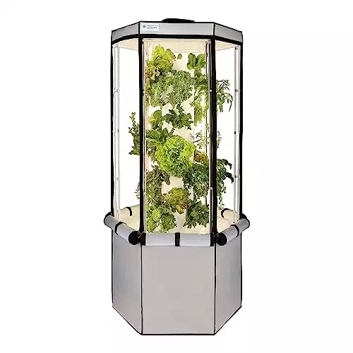 Aerospring 27-Plant Vertical Hydroponics Indoor Growing System - Patented Vertical Hydroponic Kit for Indoor Gardening - Grow Tent, LED Grow Lights & Fan - Grow Lettuce, Herbs, Veggies & Fruit...