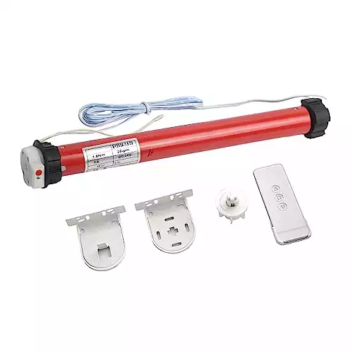 Rollerhouse DIY 24V Electric Roller Blinds/Shades Radio DC Tubular Motor Kit, Smart Blinds with Remote Control Compatible 1½" (38mm) Extruded Aluminum