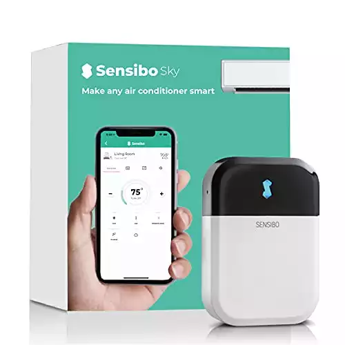 Sensibo Sky, Smart Wireless Air Conditioner Controller. Quick & Easy DIY Installation. Maintains Comfort with Energy Efficient. Automatic Wifi Thermostat Control App. Google, Alexa and Siri Compat...
