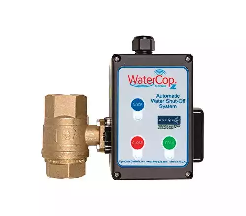 WaterCop Z-Wave Smart Water Shut-Off Valve 1-1/4" Kit (Actuator and 1.25 In Valve) Leak Prevention