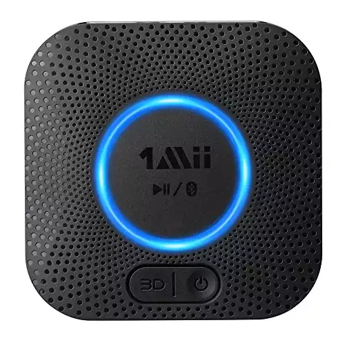 [Upgraded] 1Mii B06 Plus Bluetooth Receiver, HiFi Wireless Audio Adapter, Bluetooth 5.1 Receiver with 3D Surround aptX HD aptX Low Latency for Home Music Streaming Stereo System