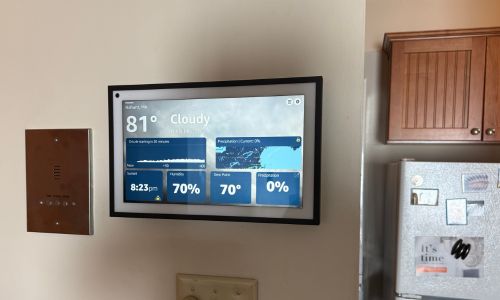 Echo Show 15 Mounted on My Kitchen Wall