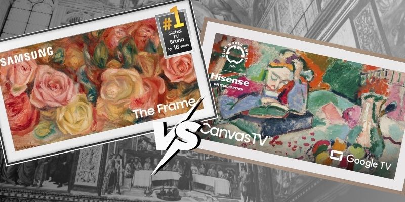 Samsung Frame vs Hisense Canvas Best Art TV? (2025)