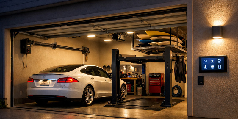 best smart wall mounted garage door openers
