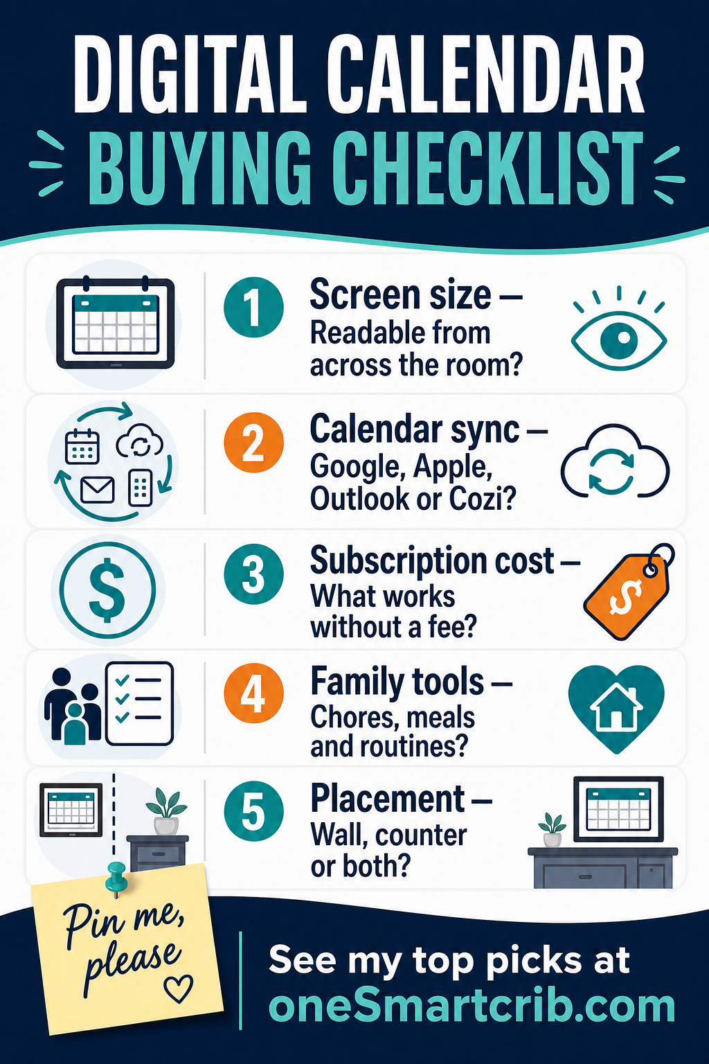 best digital calendars buyer guide pin