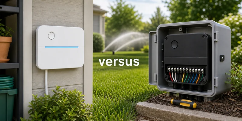 Rachio 3 vs Pro smart sprinkler controller comparison banner